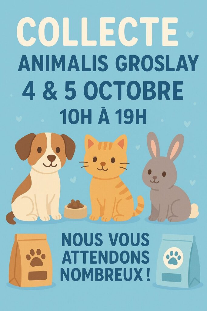 Collecte alimentaire Animalis (Groslay) Octobre 2025